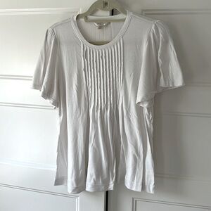 Banana thread soft pleated tee